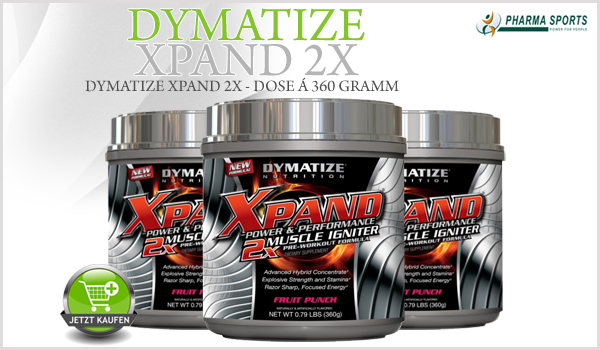 Dymatize Xpand 2X - Pre-Workout Supplement der Oberklasse bei Pharmasports