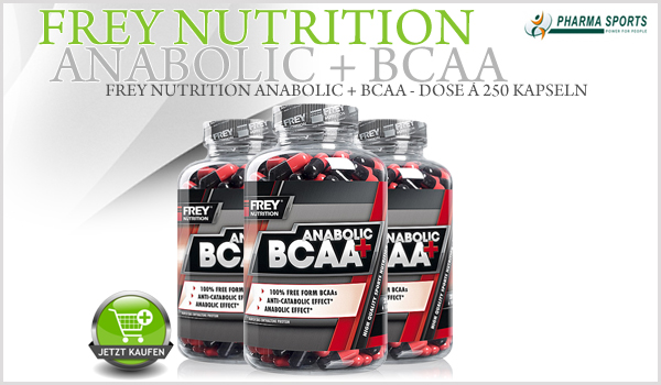 Frey Nutrition Anabolic + BCAA - Dose á 250 Kapseln