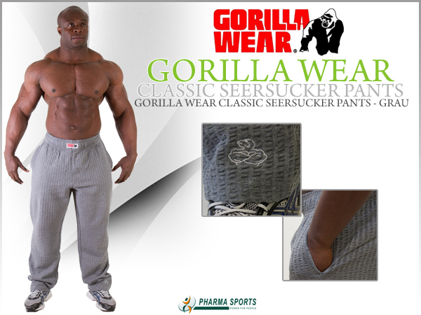 Gorilla Wear Classic Seersucker Pants neu bei Pharmasports!