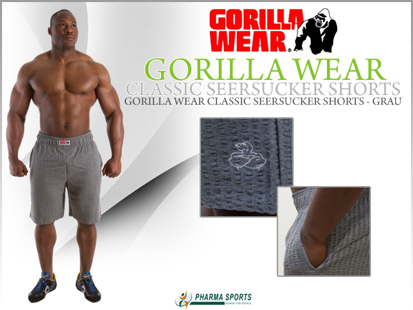 Gorilla Wear Classic Seersucker Shorts bei Pharmasports