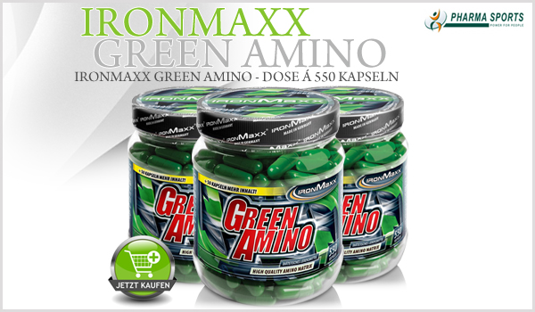 IronMaxx Green Amino - Dose á 550 Kapseln