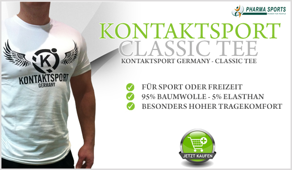 Kontaktsport Classic Tee - Farbe Weiss