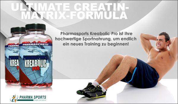 Pharmasports Kreabolic zum Masse- und Muskelaufbau