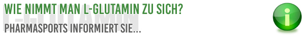 Wie man L-Glutamin zu sich nimmt