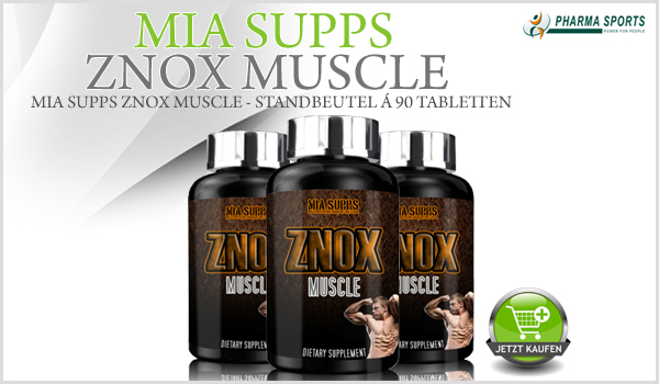 Ab sofort auch bei Pharmasports im Onlineshop - MIA Supps ZNOX Muscle