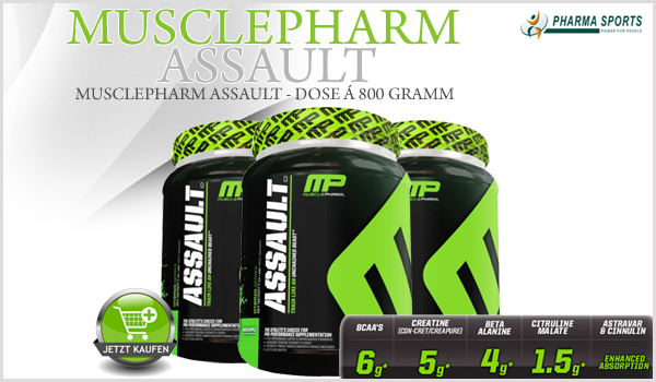 MusclePharm Assault das nächste Supplement von MusclePharm bei Pharmasports!