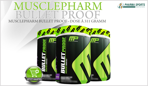 NEU, NEU, NEU! MusclePharm Bullet Proof bei Pharmasports