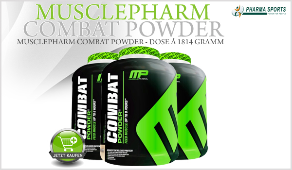 MusclePharm Combat Powder in 4 leckeren Geschmackssorten bei Pharmasports