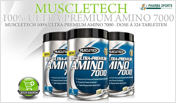 MuscleTech 100% Ultra-Premium Amino 7000 - Dose á 324 Tabletten