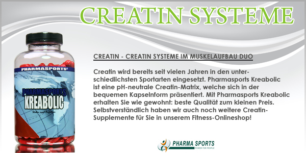 Creatin - Creatin Systeme bei Pharmasports