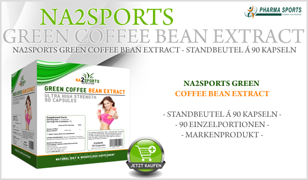 NEU bei Pharmasports: Na2Sports Green Coffee Bean Extract im 90 Kapsel Standbeutel! 