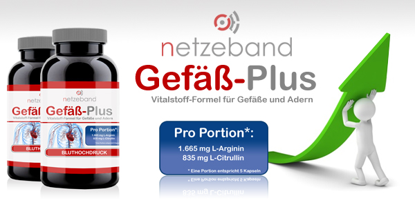 Netzeband Gefäß-Plus enthält einen großzügigen Anteil an L-Arginin