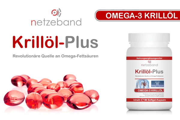Netzeband Krillöl-Plus - Omega-Fettsäuren in höchster Qualität