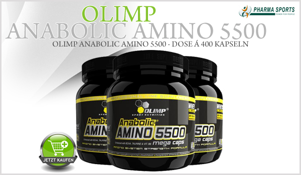 Olimp Anabolic Amino 5500 - Dose á 400 Kapseln bei Pharmasports