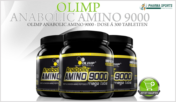 Olimp Anabolic Amino 9000 ab jetzt auch bei Pharmasports