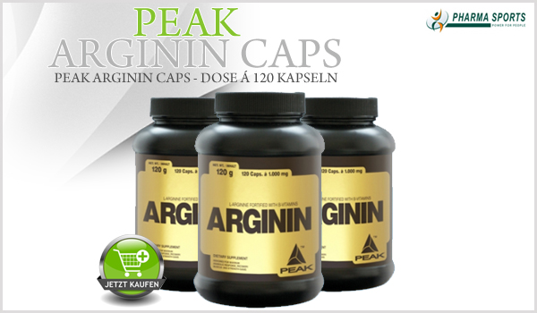 Peak Arginin Caps ab sofort im Sortiment bei Pharmasports