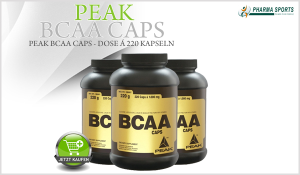 Peak BCAA Caps - Dose á 220 Kapseln