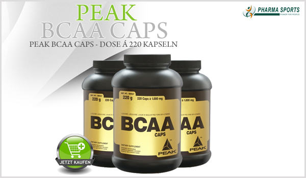 Peak BCAA Caps jetzt auch bei Pharmasports