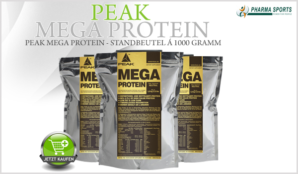 Peak Mega Protein - Standbeutel á 1000 Gramm