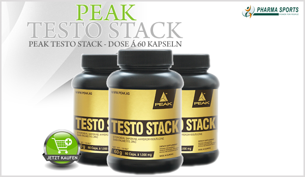 Peak Testo Stack - 60 Kapsel Dose ab sofort auch bei Pharmasports