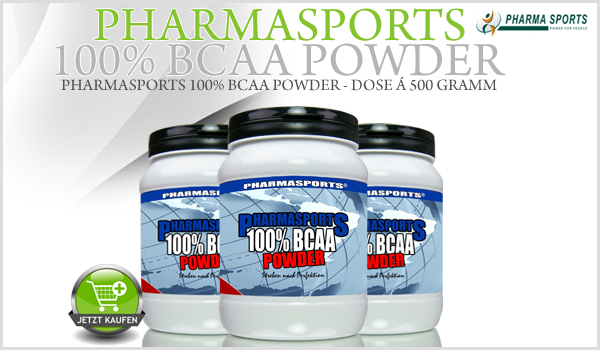 Pharmasports 100% BCAA Powder - Dose á 500 Gramm