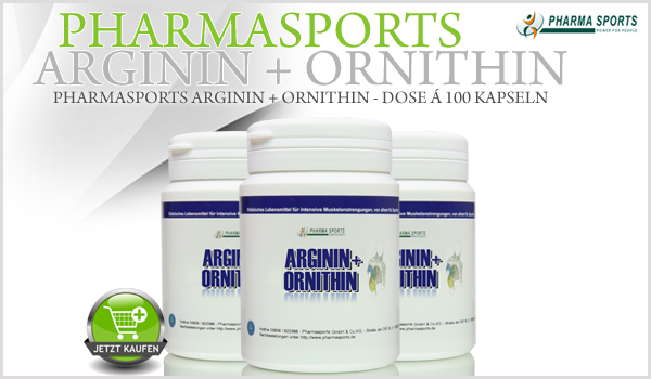 Pharmasports Arginin + Ornithin - Dose á 100 Kapseln