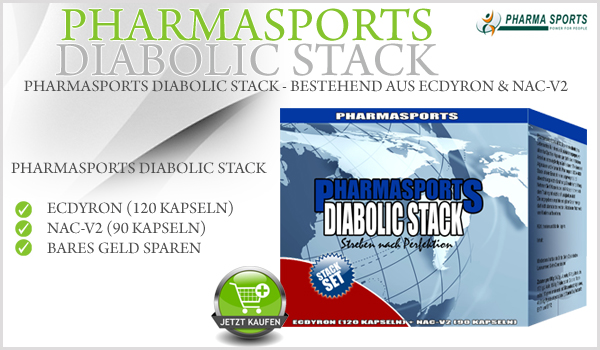Pharmasports Diabolic Stack bestehend aus Pharmasports Ecdyron und NAC V2