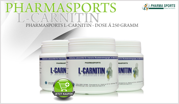 Pharmasports L-Carnitin 250 Gramm wieder lieferbar! 