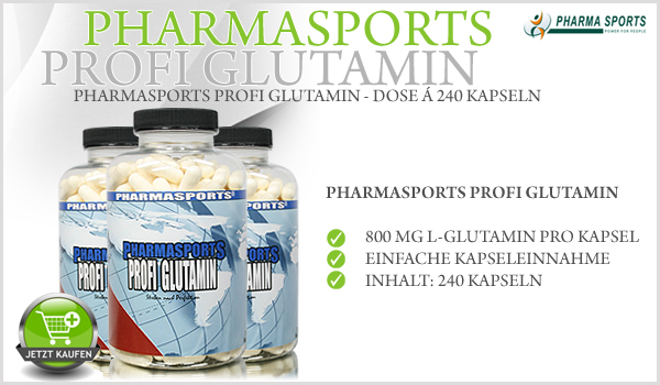 Pharmasports Profi Glutamin - Dose á 240 Kapseln