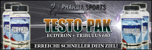 Versuchen auch Sie sich am Pharmasports Testo-Pak, um für bessere Ergebnisse im Bereich Muskelaufbau zu sorgen!