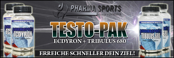 Versuchen auch Sie sich am Pharmasports Testo-Pak, um für bessere Ergebnisse im Bereich Muskelaufbau zu sorgen!