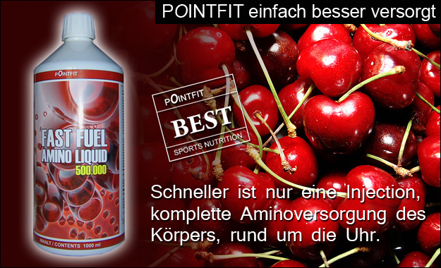 PointFit Fast Fuel Amino Liquid schnell Aminos Tanken nach dem Training.