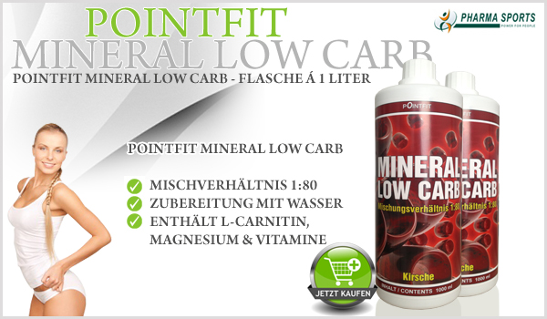 Pointfit Mineral Low Carb - das perfekte Sportgetränk mit Vitaminen, Magnesium und L-Carnitin 