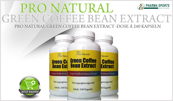 Pro Natural Green Coffee Bean Extract - Dose á 240 Kapseln