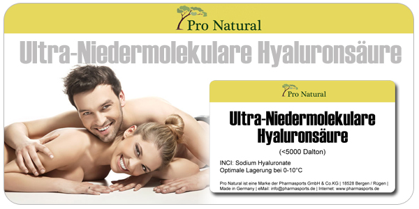 Pro Natural Hyaluronsäure - Standbeutel á 2 Gramm zum unschlagbaren Preis!