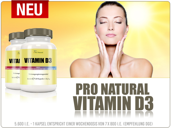 Pro Natural Vitamin D3 ab sofort bei Pharmasports bestellen 