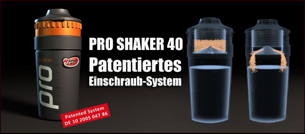 Pro Shaker 40 natürlich auch bei Pharmasports günstig erhaltbar!