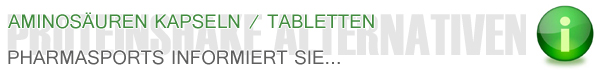 Aminosäuren Kapseln / Aminosäuren Tabletten