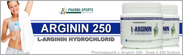 Pharmasports L-Arginin - Arginin 250 - hochwertiges L-Arginin Hydrochlorid