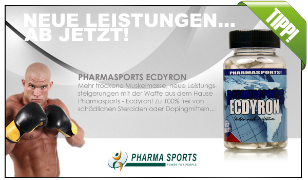 Pharmasports Ecdyron zum starken Muskelaufbau einsetzen