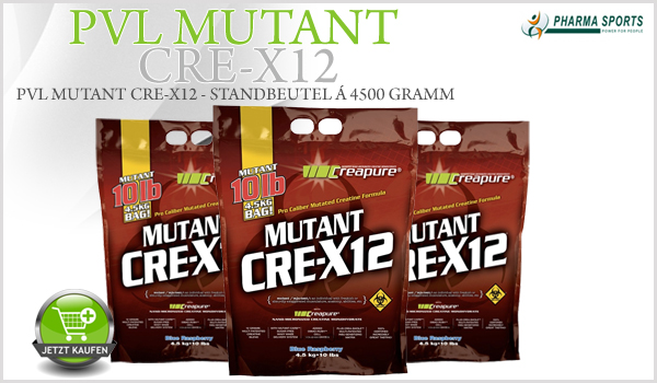PVL Mutant Cre-X12 - perfekte Zusammenstellung aus Kohlenhydraten und Creatin
