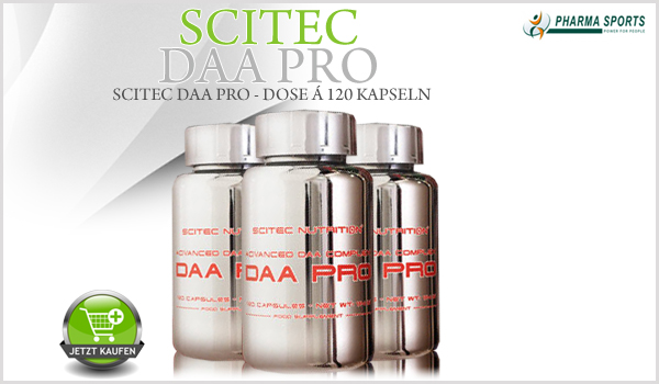 Scitec DAA Pro - Dose á 120 Kapseln bei Pharmasports