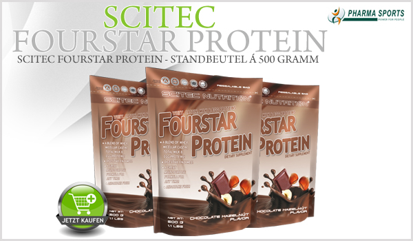 Scitec Fourstar Protein - Standbeutel á 500 Gramm
