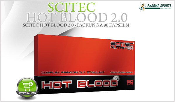 Scitec HOT BLOOD 2.0 - Pre-Workout stimulierender Komplex für jedermann