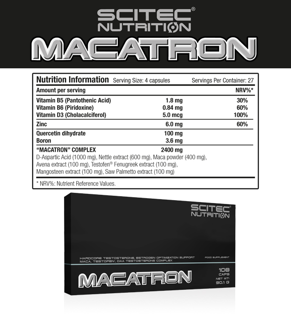 Scitec Macatron Informationen 