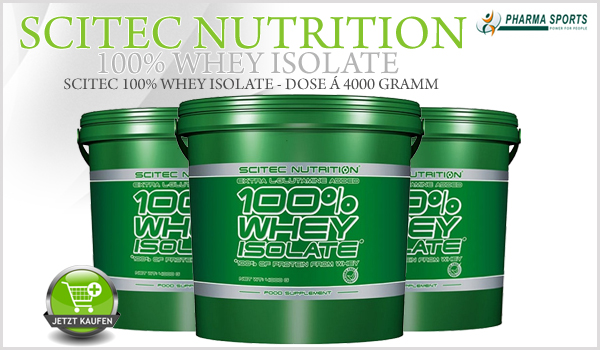 Scitec 100% Whey Isolate - Dose á 4000 Gramm