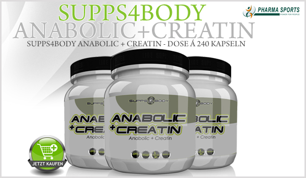Supps4Body Anabolic + Creatin ab sofort bei Pharmasports