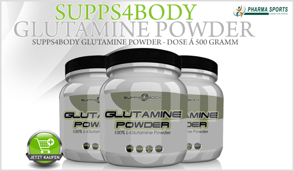 Neues Glutamin Produkt bei Pharmasports - Supps4Body Glutamine Powder