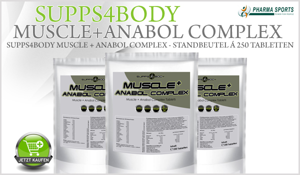 Supps4Body Muscle + Anabol Complex - Standbeutel á 250