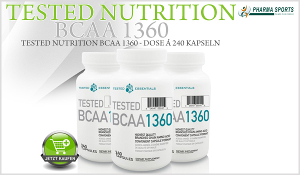 Tested Nutrition BCAA 1360 ab sofort bei Pharmasports